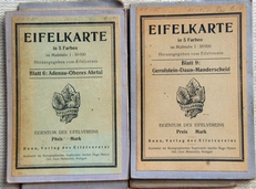 Eifelkarte in 5 Farben  1: 50.000 Blatt 6 und 9