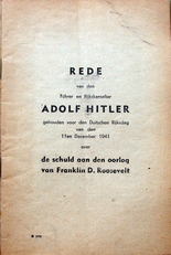 Rede van den Fuhrer en Rijkskanselier.