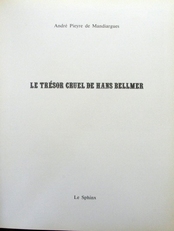 Le tresor cruel de Hans Bellmer.(Erotic drawings).