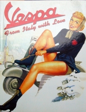 Vespa,from Italy with love.
