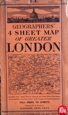 4 Sheet Maps of greater London