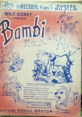Bambi ,recueil des succes du film.