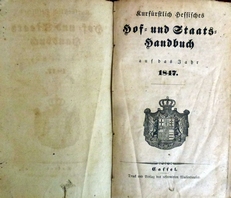 Kurfurstlich Hessisches Hof- ind Staats-Handbuch 1847.