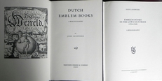 Dutch emblem books & Emblem books in the low countries.2vol.
