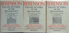 Berenson,Italian pictures of the Renaissance,3 volumes