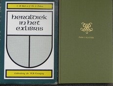 Heraldiek in het exlibris en Pam G. Rueter.(2 boeken)