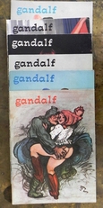 Gandalf Nrs. 29 & 30 (1968),32,33,34 (1969) en nr. 44 (1970)