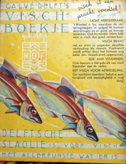 Visch-boekje ,Calve Delft 