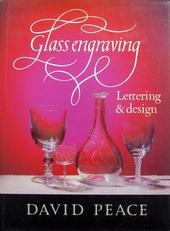 Glass Engraving;  lettering and design. 