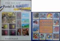 Acrylverf technieken en Pastel & Acryl. 2 boeken. 